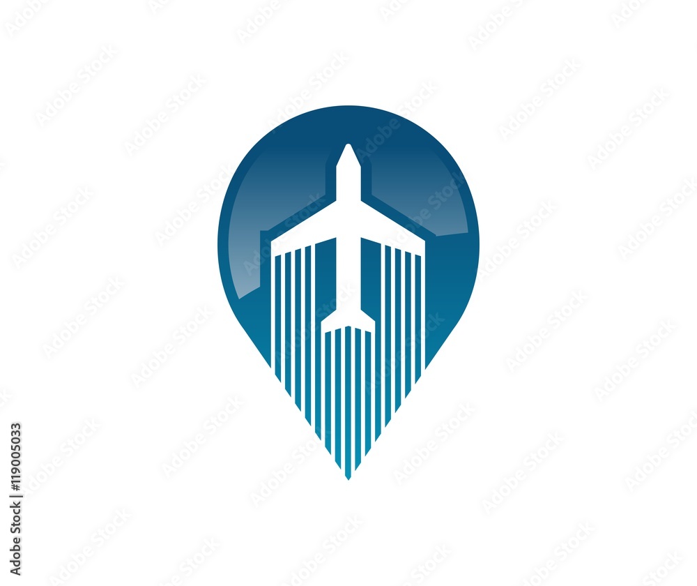 Fototapeta premium Plane logo