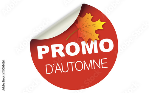 PROMO D'AUTOMNE ÉTIQUETTE
