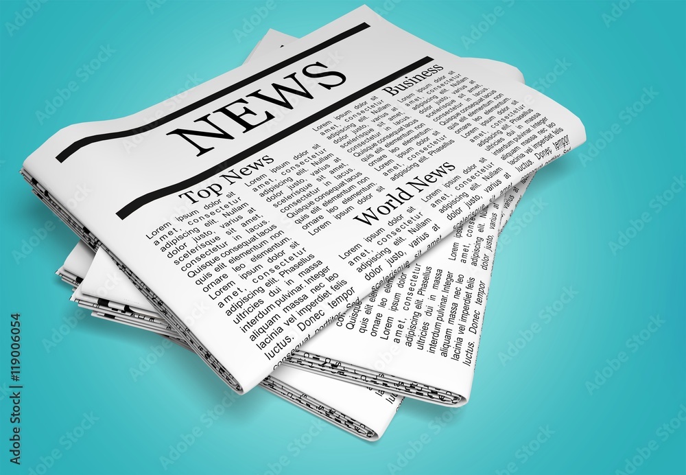 Naklejka premium Newspaper.