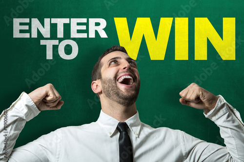 Billede på lærred Enter to Win
