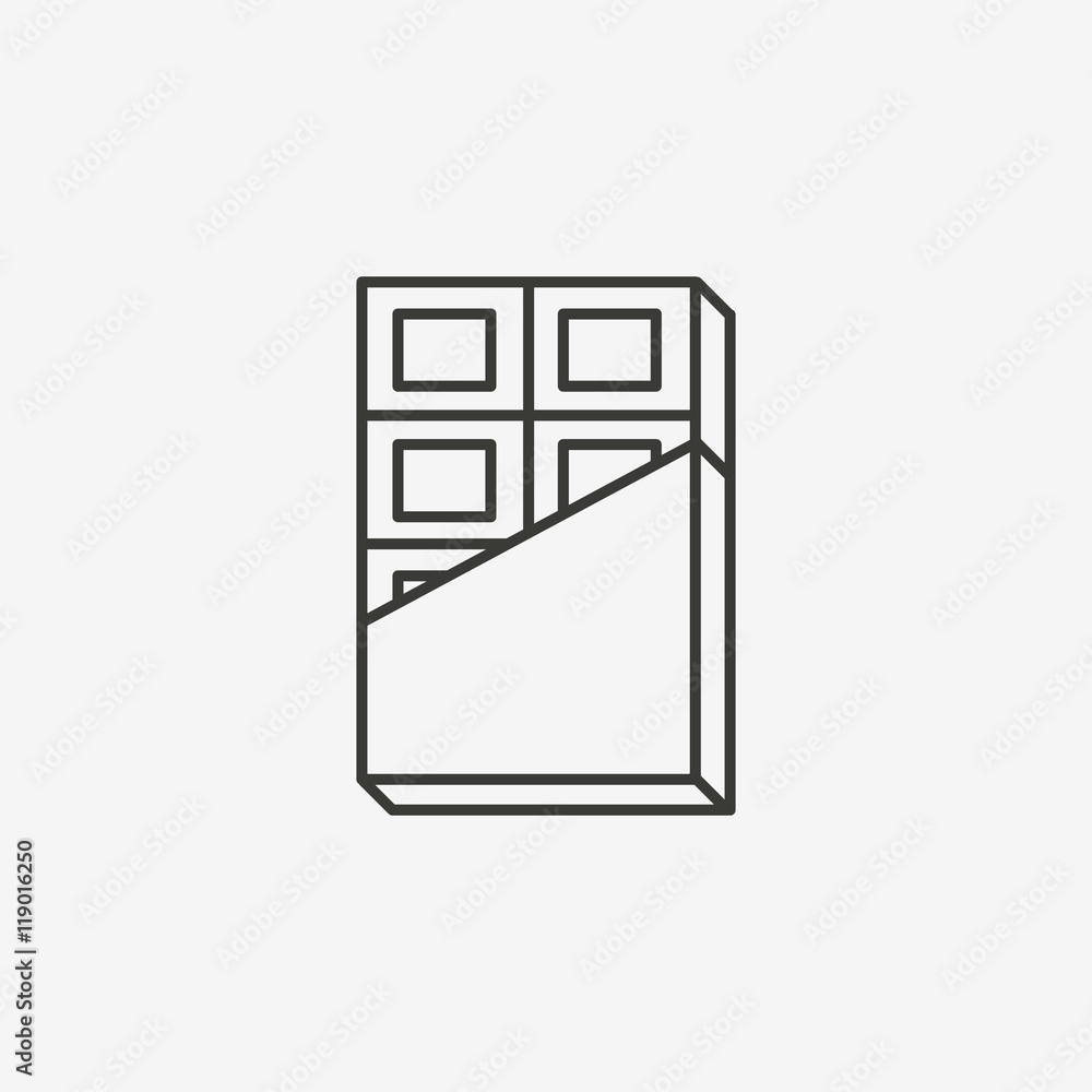 chocolate outline icon chocolate outline icon