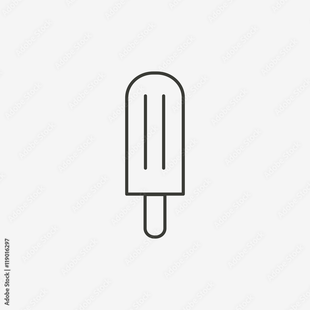 popsicle outline icon popsicle outline icon