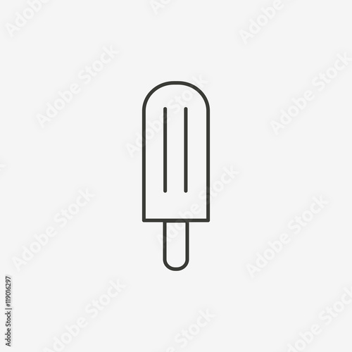 popsicle outline icon
