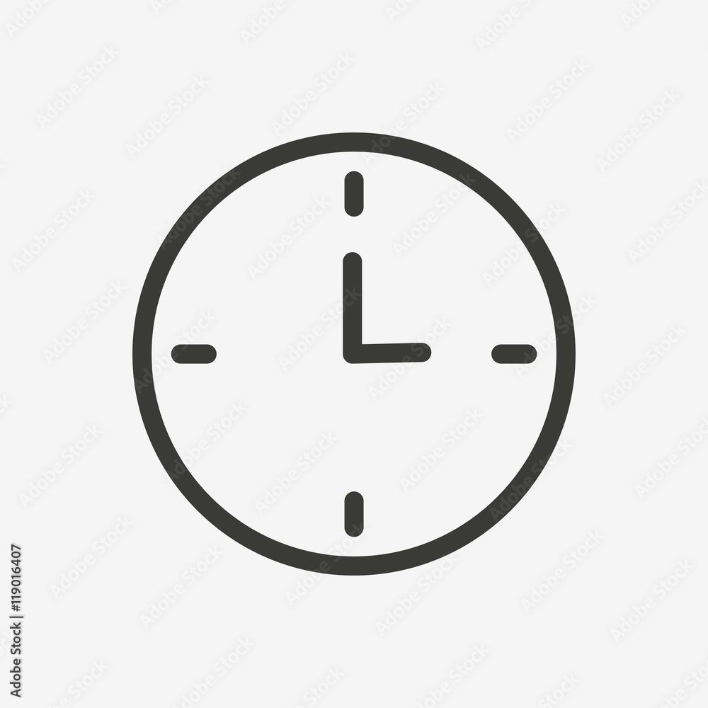 clock outline icon clock outline icon