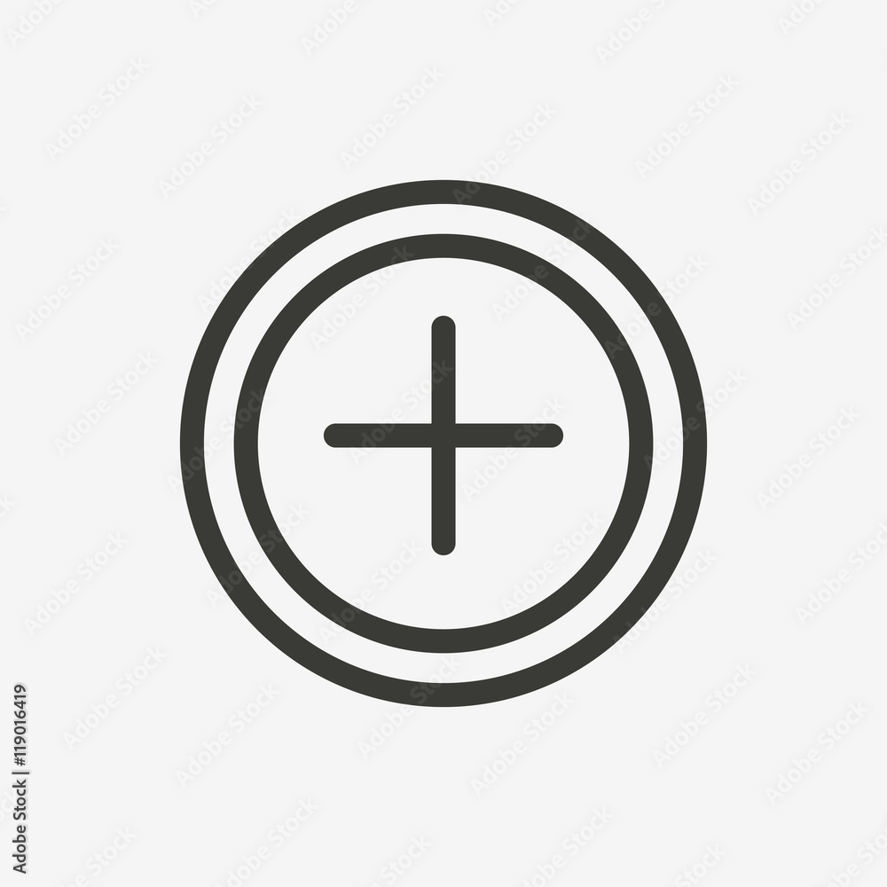 positive outline icon positive outline icon