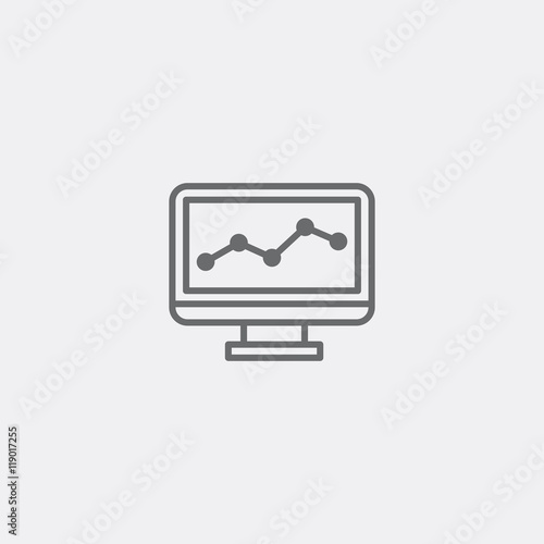 Graph chart icon