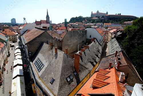 Canvas Print Bratislava, Slovakia rooftops