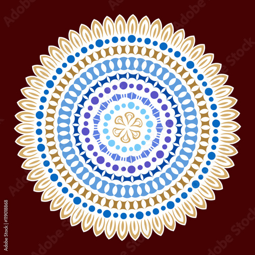 Vector ethnic ornamental element