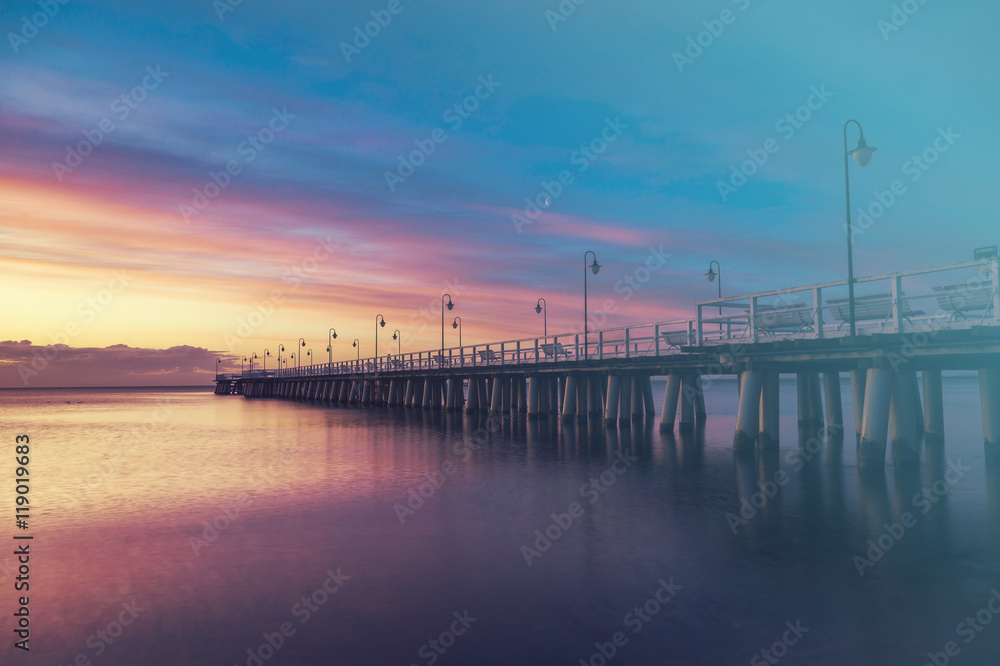 Obraz premium sunset over the sea