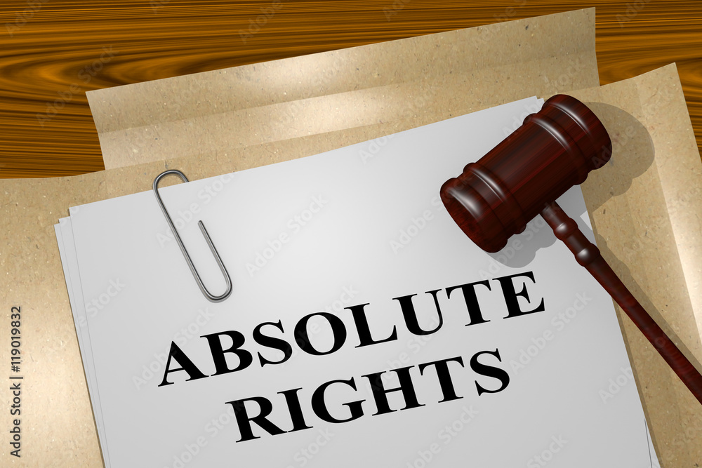 Fotografie Absolute Rights - legal concept