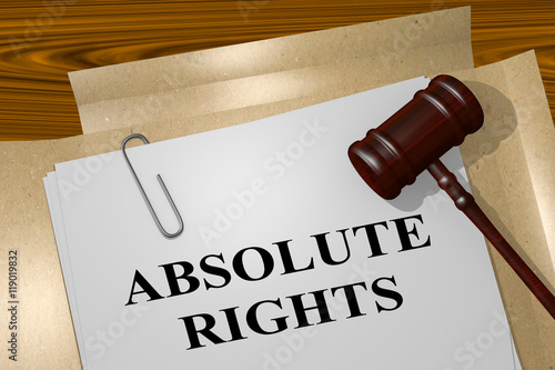 Foto Absolute Rights - legal concept