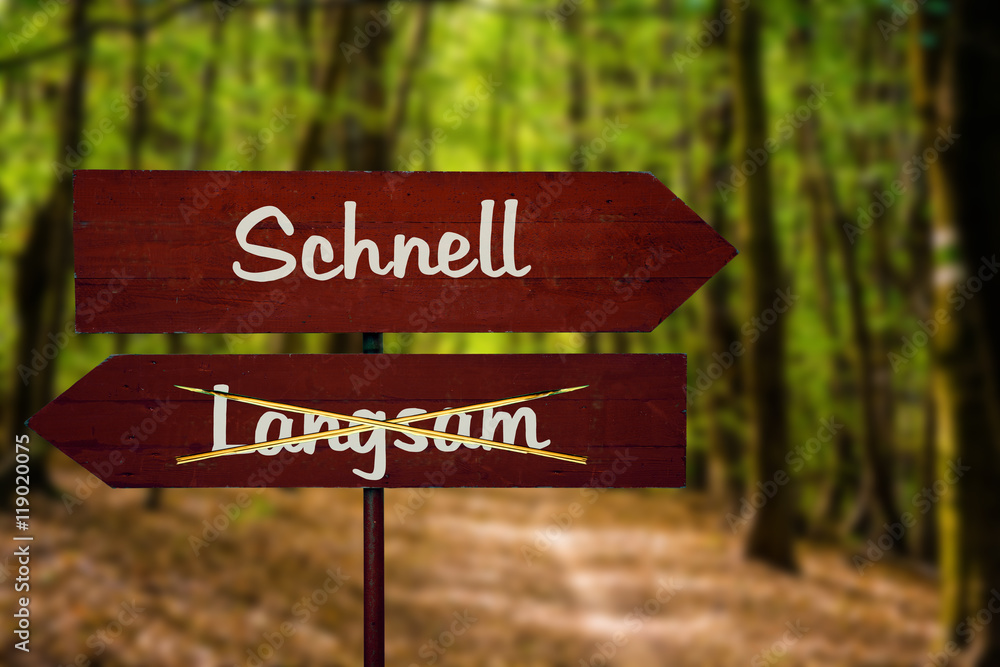 Schild 104 - Schnell