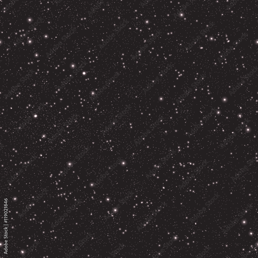 Starry sky, seamless pattern. Vector illustration EPS 10