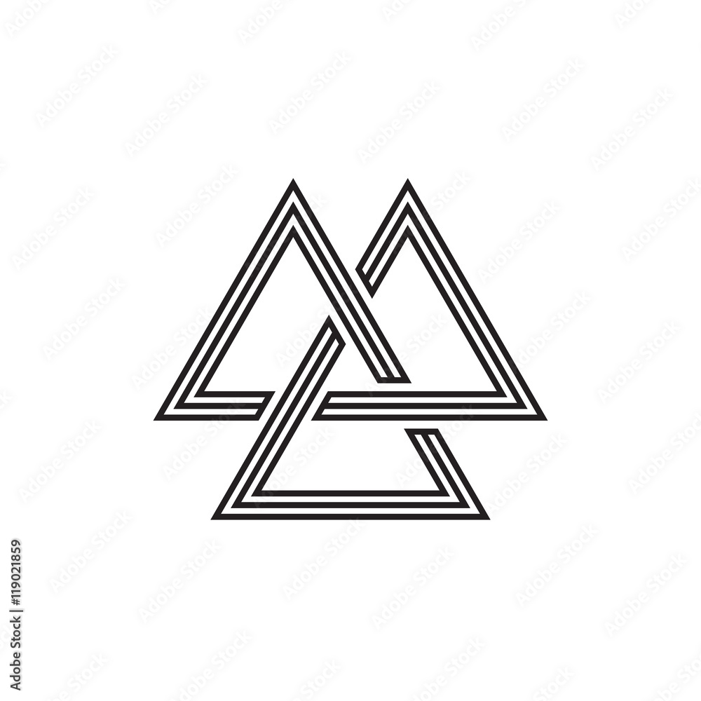 Triangles, geometric design element. Line design, vector illustration EPS 10 Triangles, geometric design element. Line design, vector illustration EPS 10