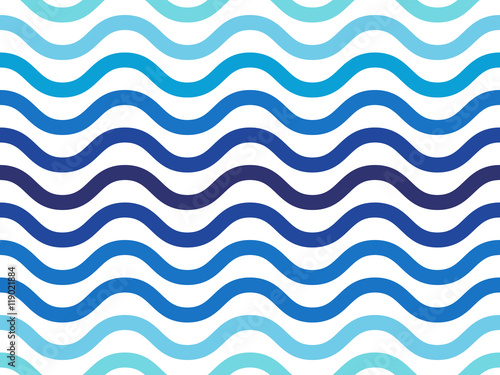 Waves background, seamless pattern. Vector illustration EPS 10
