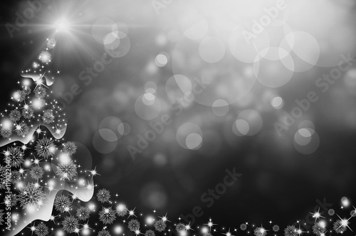 abstract Xmas background with snowflakes