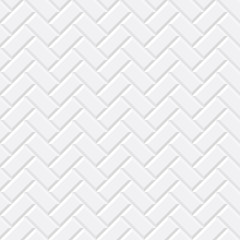 Acrylglasbilder Ziegelmuster Weisse Diagonalfliesen im Keramikdesign  © kovalto1