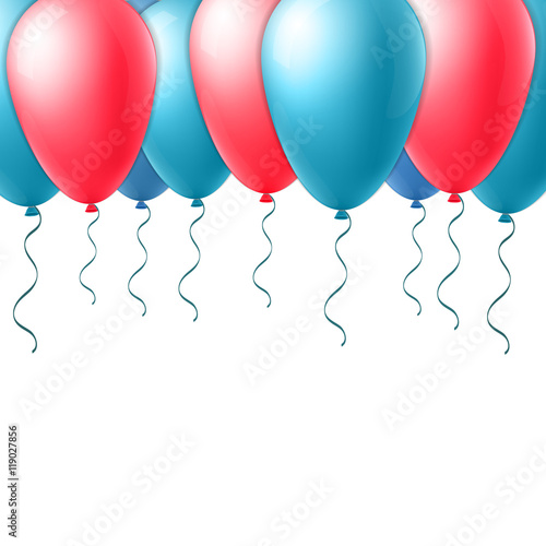 Abstract creative concept vector flight balloon with ribbon. For Web and Mobile Applications isolated on background, art illustration template design, business infographic and social media icon