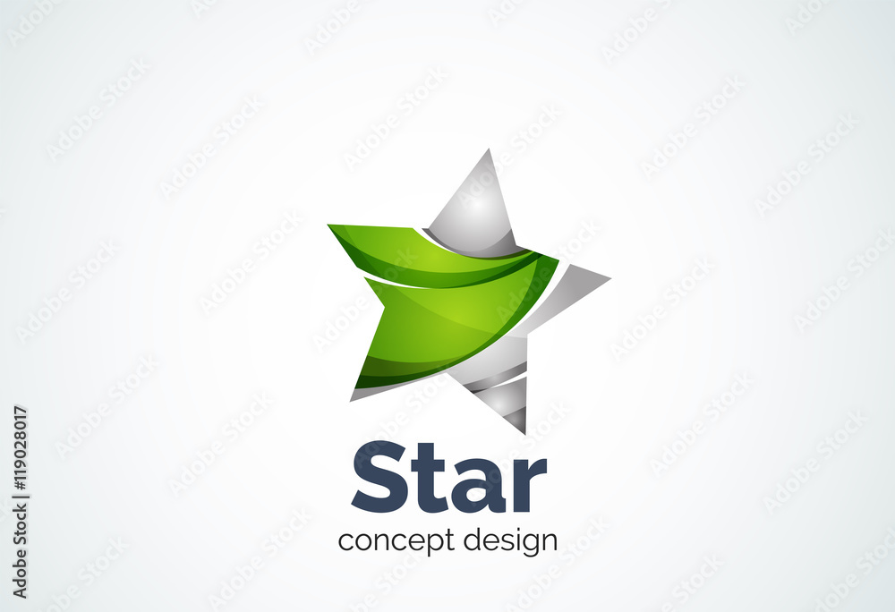 Fototapeta premium Star logo template, rating or best choice concept