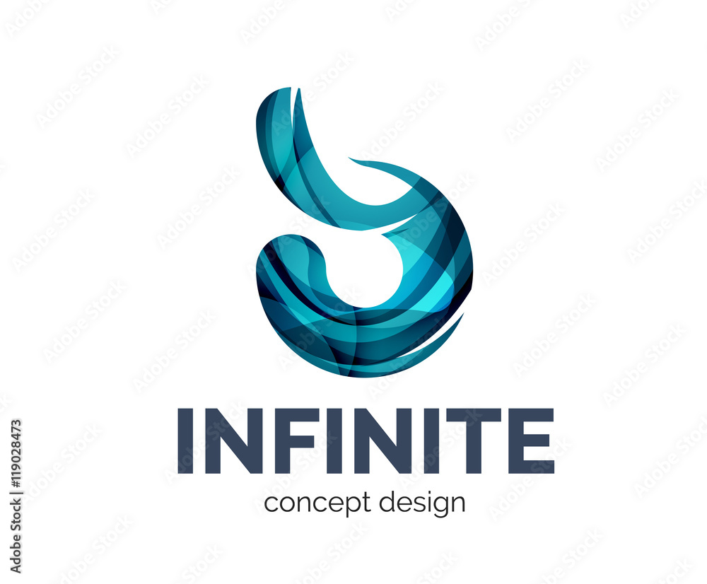 Naklejka premium Infinite logo business branding icon