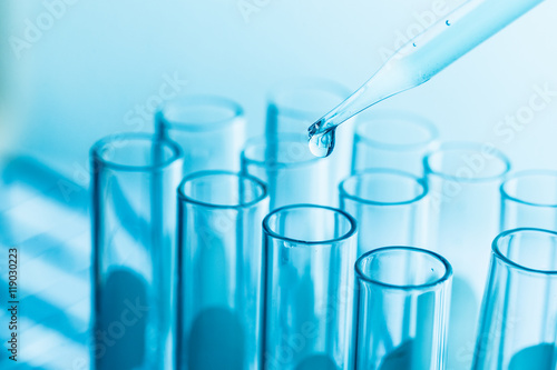 science research concept,Dropping chemical liquid to test tube,