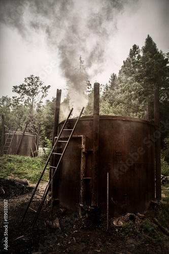 Fototapeta Naklejka Na Ścianę i Meble -  Retorty