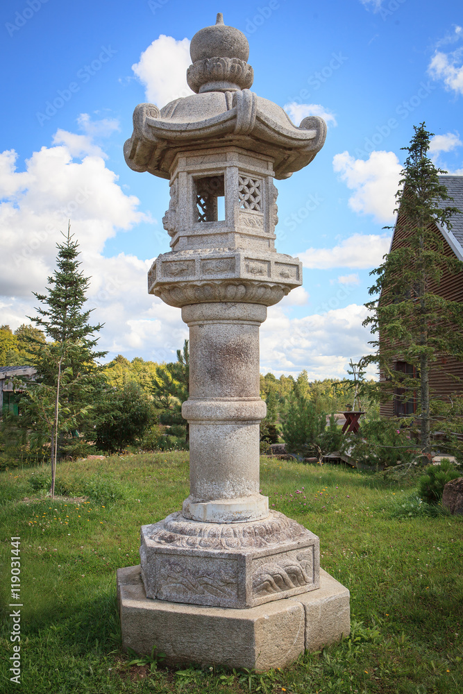 Lantern in japan garden Lantern in japan garden