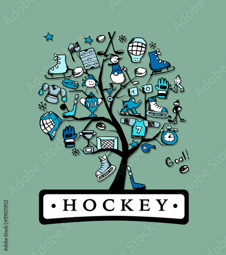 Hockey concept tree, sketch for your design