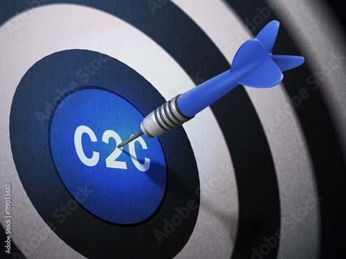 C2C target hitting by dart arrow