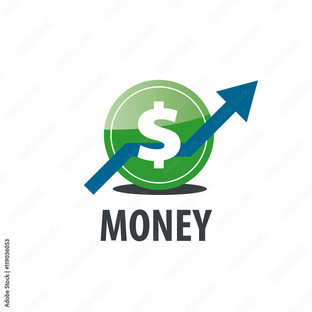 Obraz premium vector logo money