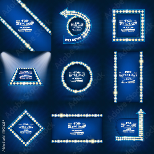 Abstract vector retro light background. Art illustration template design for web and mobile app, creative business info graphic, brochure, banner, presentation, concept poster, booklet, document