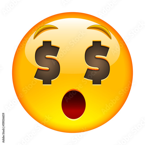 About Money Surprised Face. AboutMoney Surprised Emoji