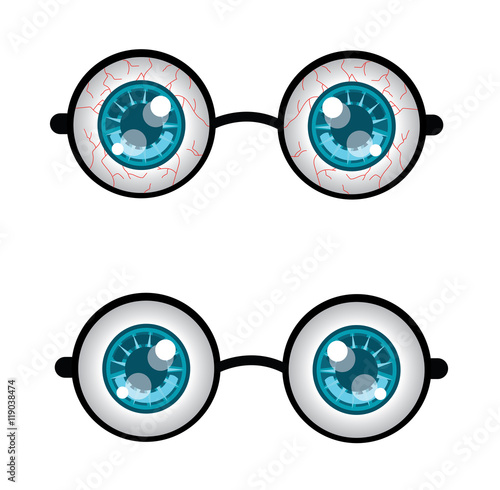 Set of eye wearing glasses