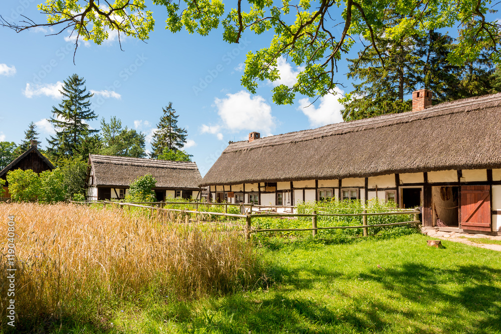 Obraz premium polish ethno- village
