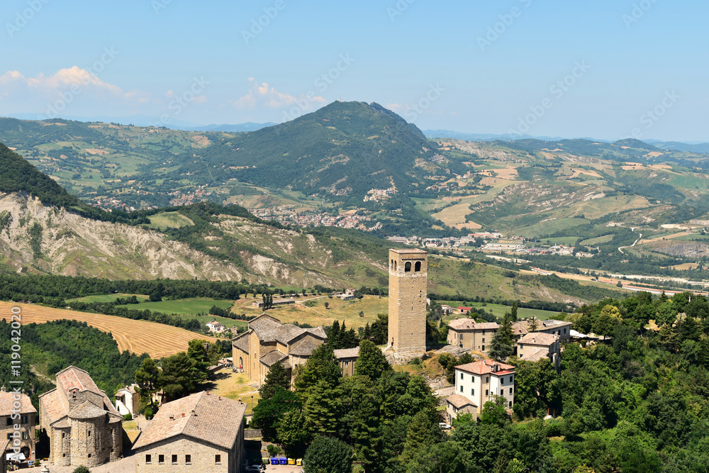 View of San Leo, Italy