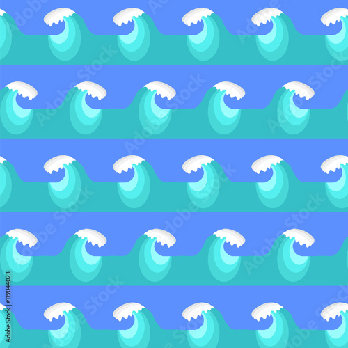 Sea Wave Background. Nature Blue Water Pattern © valeo5