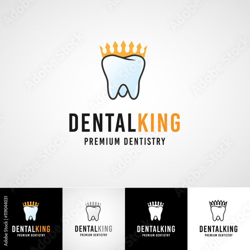Teethcare logo template. dental icon set. dentist clinic insignia, orthodontist illustration, teeth vector design, oral hygienist concept for stationary, tooth branding t-shirts picture, business card