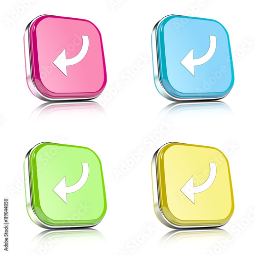 ikona na tle zaokrąglonego kwardratu z metalowym środkiem i odbiciem