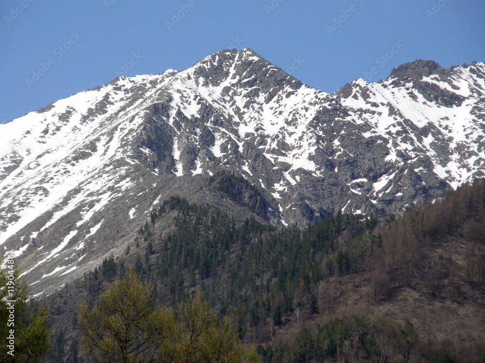 Peak. Eastern Sayan mountains. The Republic of Buryatia. Peak. Eastern Sayan mountains. The Republic of Buryatia.