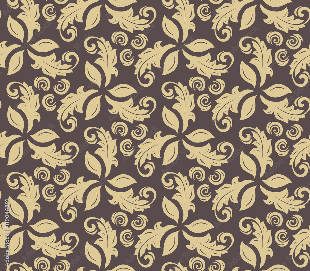 Floral Fine Seamless Vector Pattern