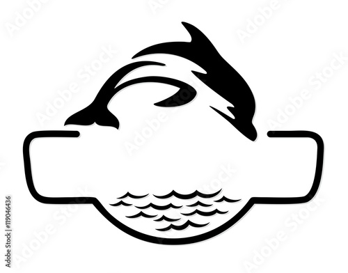 sea Logo with fish.