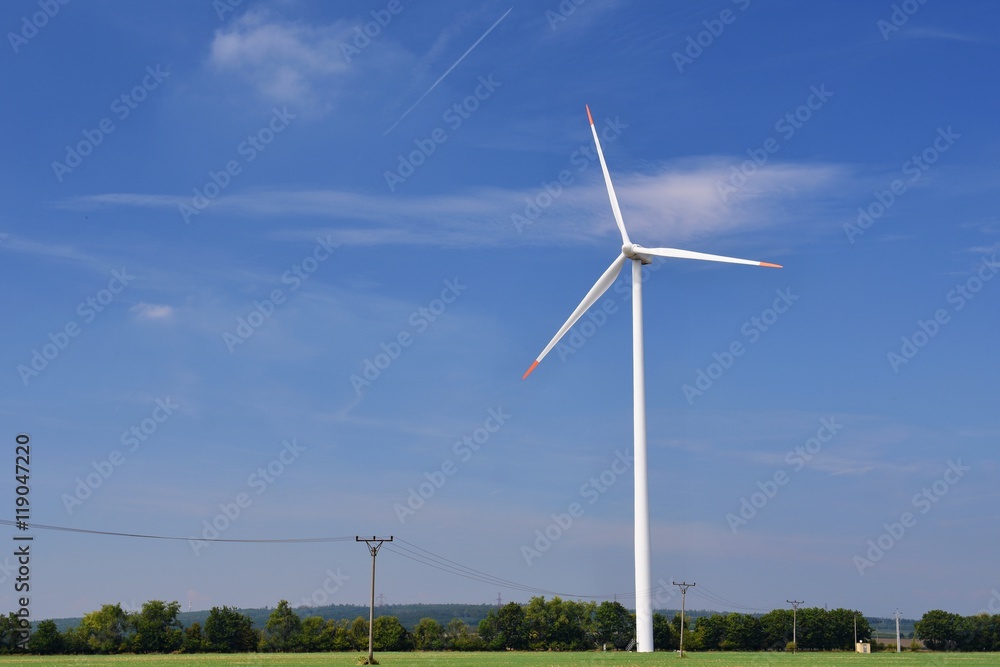 Eco power. Wind Turbine for alternative energy. Eco power. Wind Turbine for alternative energy.