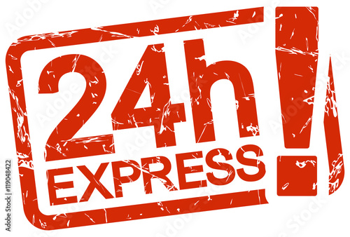 red stamp with text 24h Express