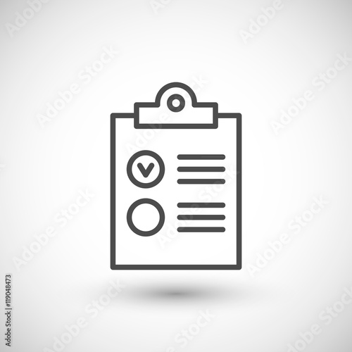 Checklist line icon