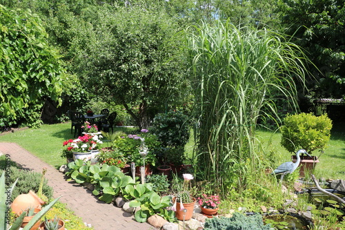 Landscape gardening in summer, Germany photo