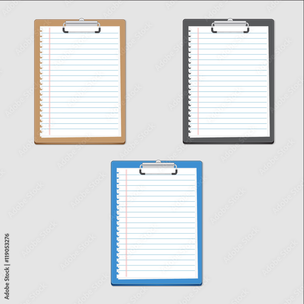 Clipboard blank on notepaper. can used for icon,inforaphic and design. Clipboard blank on notepaper. can used for icon,inforaphic and design.