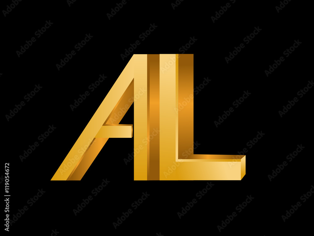 AL Initial Logo for your startup venture AL Initial Logo for your startup venture