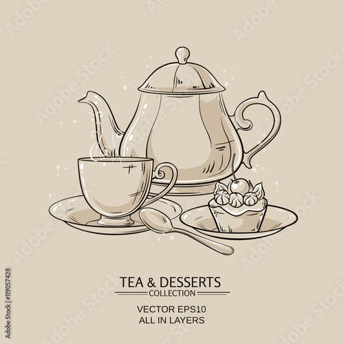 tea and dessert