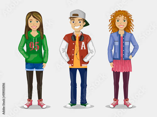 the image of three stylish Teens