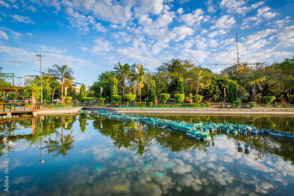Pond at Rizal Park, in Ermita, Manila, The Philippines.